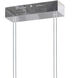 Crystal 4 Light 25 inch Chrome Pendant Ceiling Light