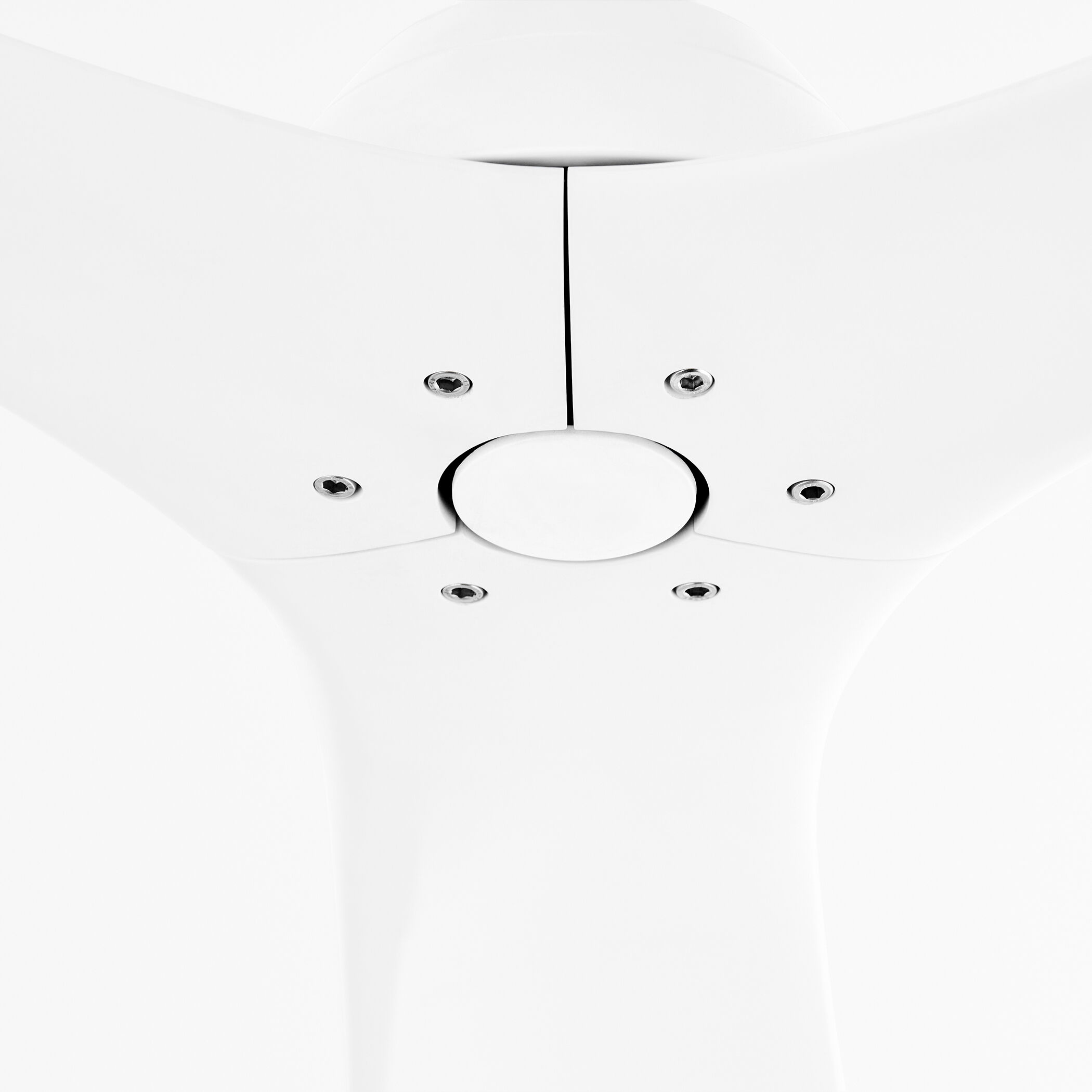 Mecca 64 inch White with Studio White Blades Ceiling Fan