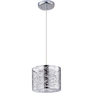 Inca LED 7.75 inch Polished Chrome Mini Pendant Ceiling Light in Clear/White, With Bulb 