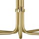 Lara 5 Light 24 inch Satin Pewter with Polished Nickel Accents Chandelier Ceiling Light