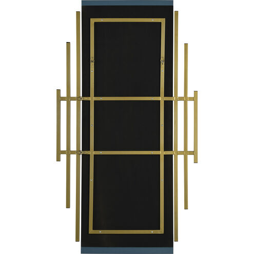 Abi 53.25 X 30 inch Antique Brass Wall Mirror