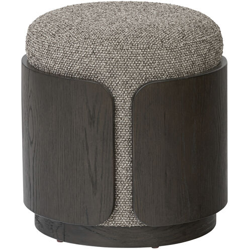 Hutton 18 inch Dark Brown Oak with Earth Ottoman