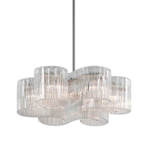 Circo 6 Light 27.25 inch Warm Silver Leaf Pendant Ceiling Light