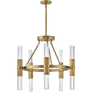 Cecily LED 26.5 inch Heritage Brass Chandelier Ceiling Light