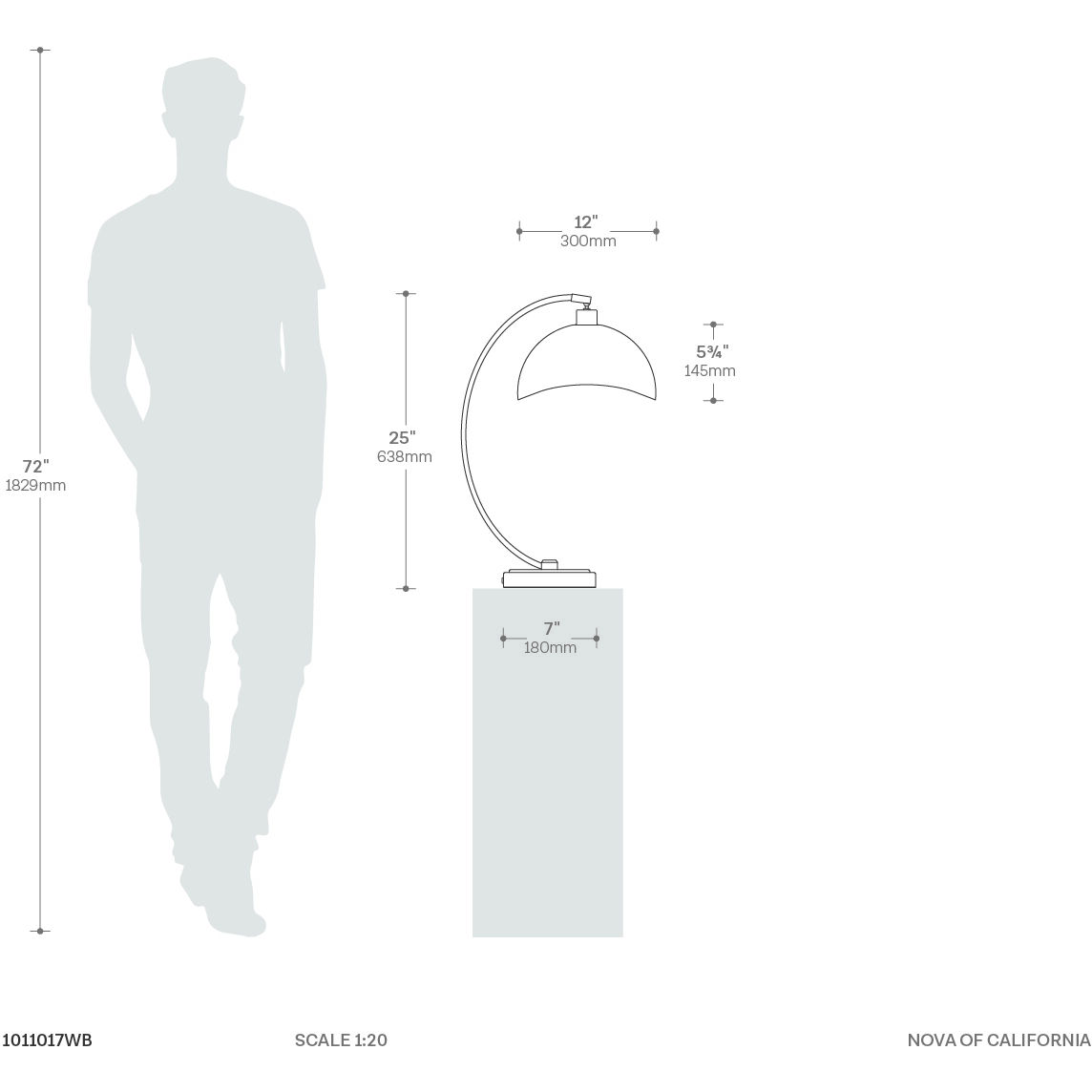 Luna Bella 25 inch 22.00 watt Weathered Brass and White Table Lamp Portable Light
