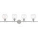 Collier 4 Light 38 inch Chrome Wall sconce Wall Light