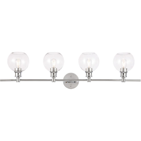 Syracuse 4 Light 38 inch Chrome Wall sconce Wall Light