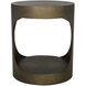 Eclipse 26 X 22 inch Aged Brass Side Table, Round