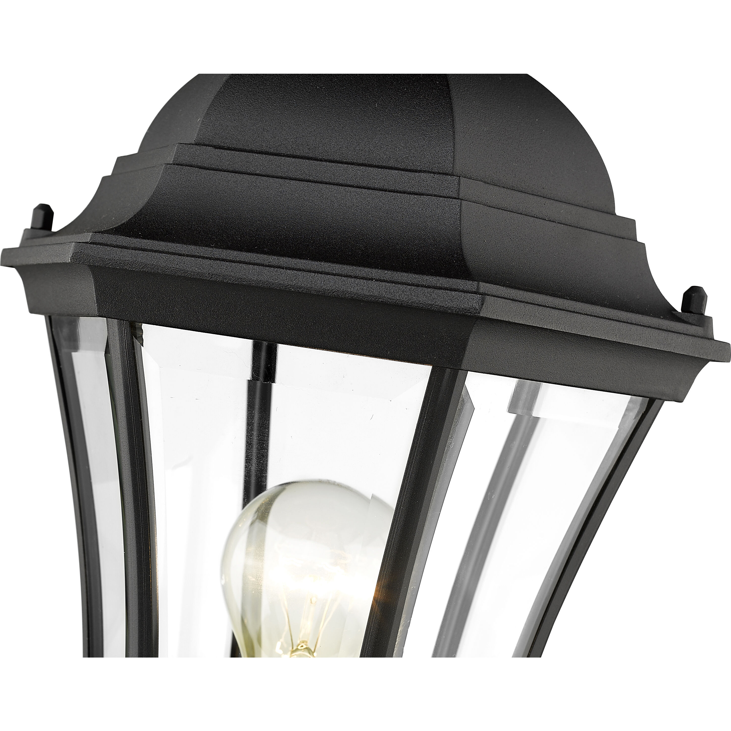Wakefield 1 Light 22 inch Black Outdoor Post Mount Fixture