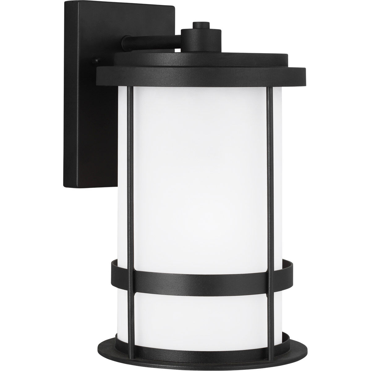 Wilburn 1 Light 13.5 inch Black Outdoor Wall Lantern, Medium