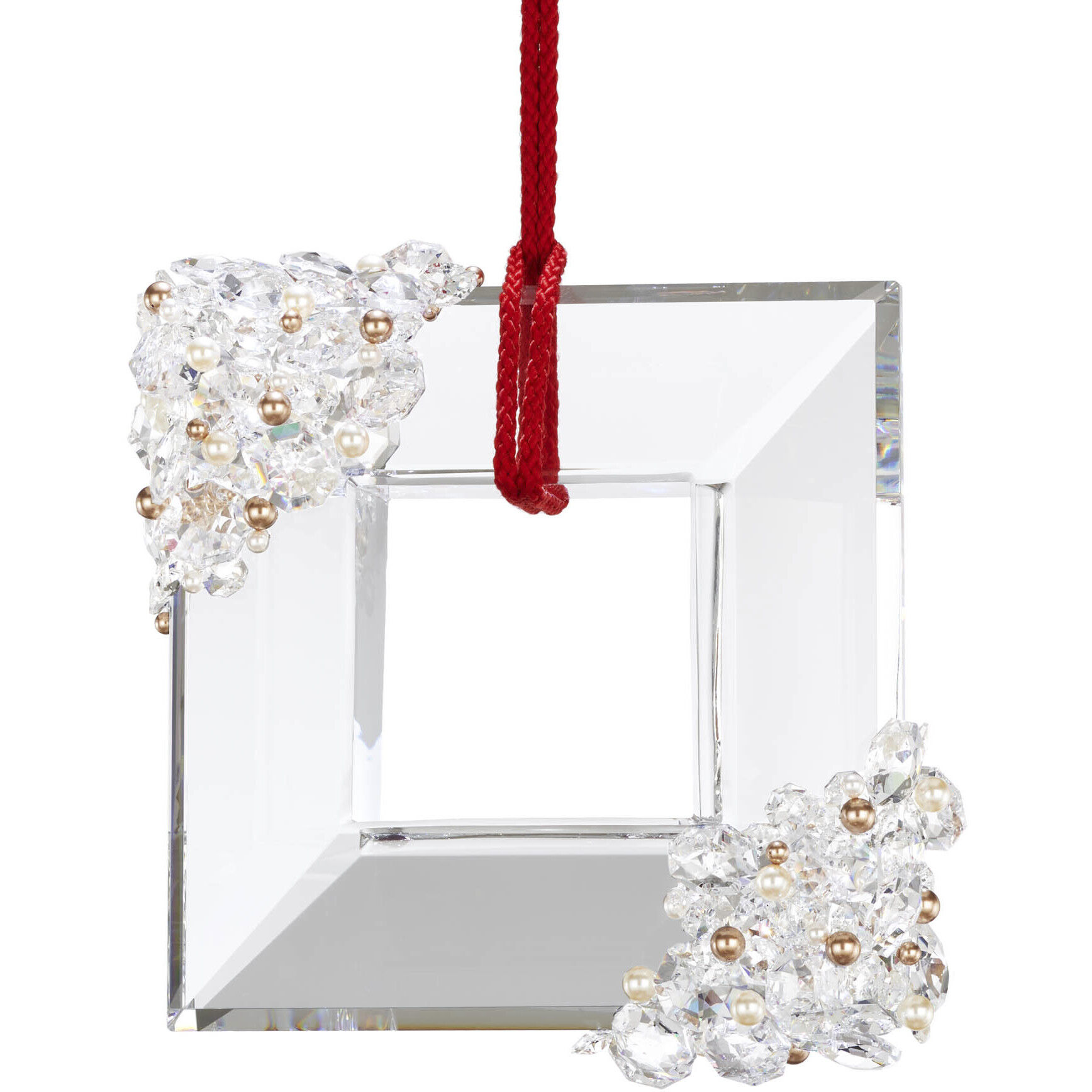 Forever Eva LED 3.75 inch Polished Chrome Pendant Ceiling Light in Red Rope, Red Rope