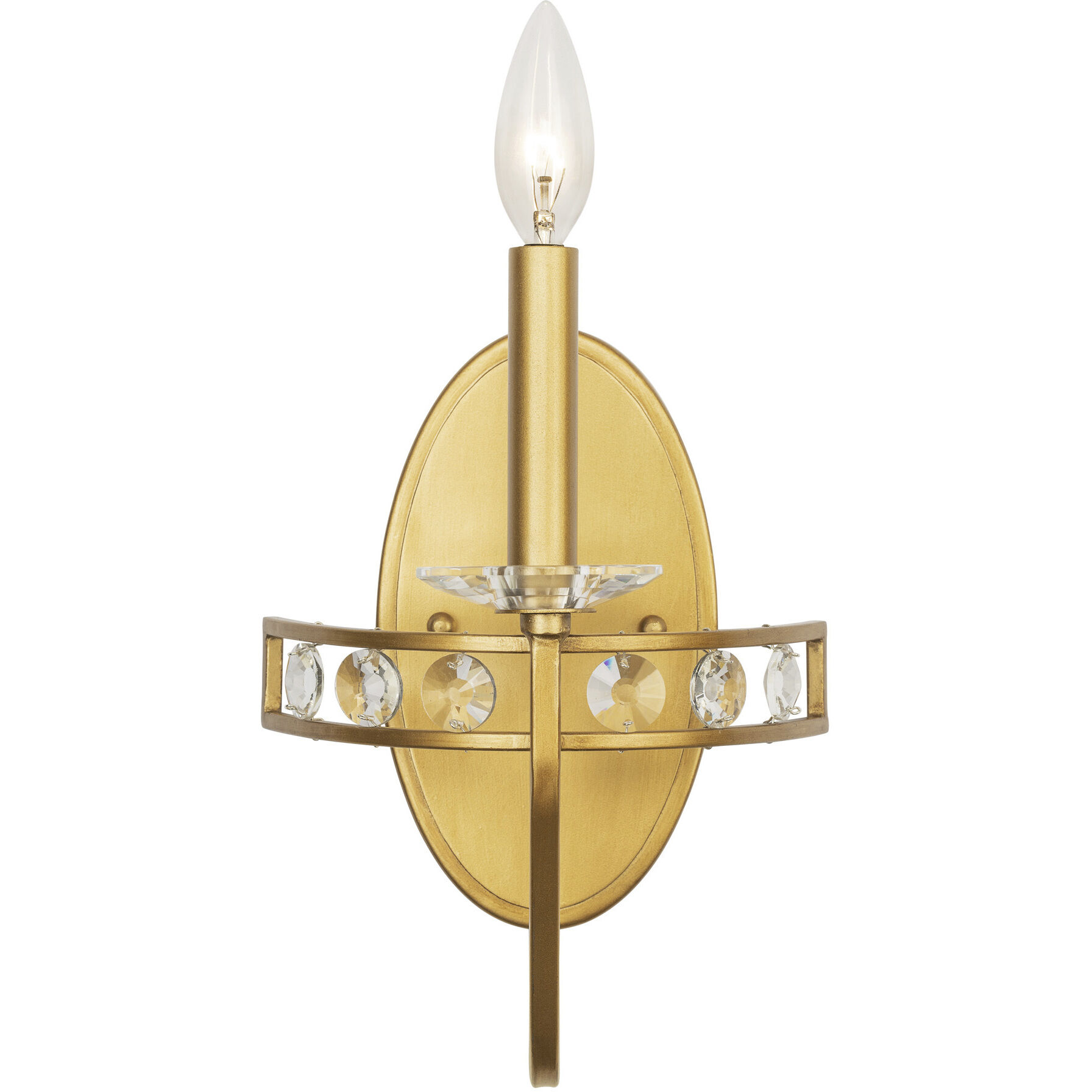 Monroe 1 Light 8 inch Antique Gold Wall Sconce Wall Light