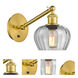Ballston Fenton 1 Light 6.5 inch Satin Gold Sconce Wall Light in Clear Glass
