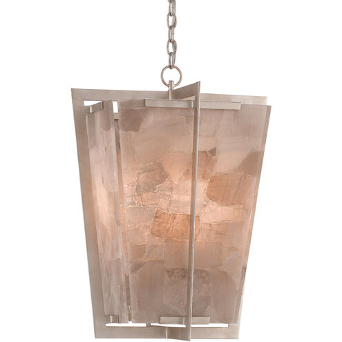 Berenson 4 Light 20.75 inch Silver Leaf/Smoky Quartz Lantern Pendant Ceiling Light