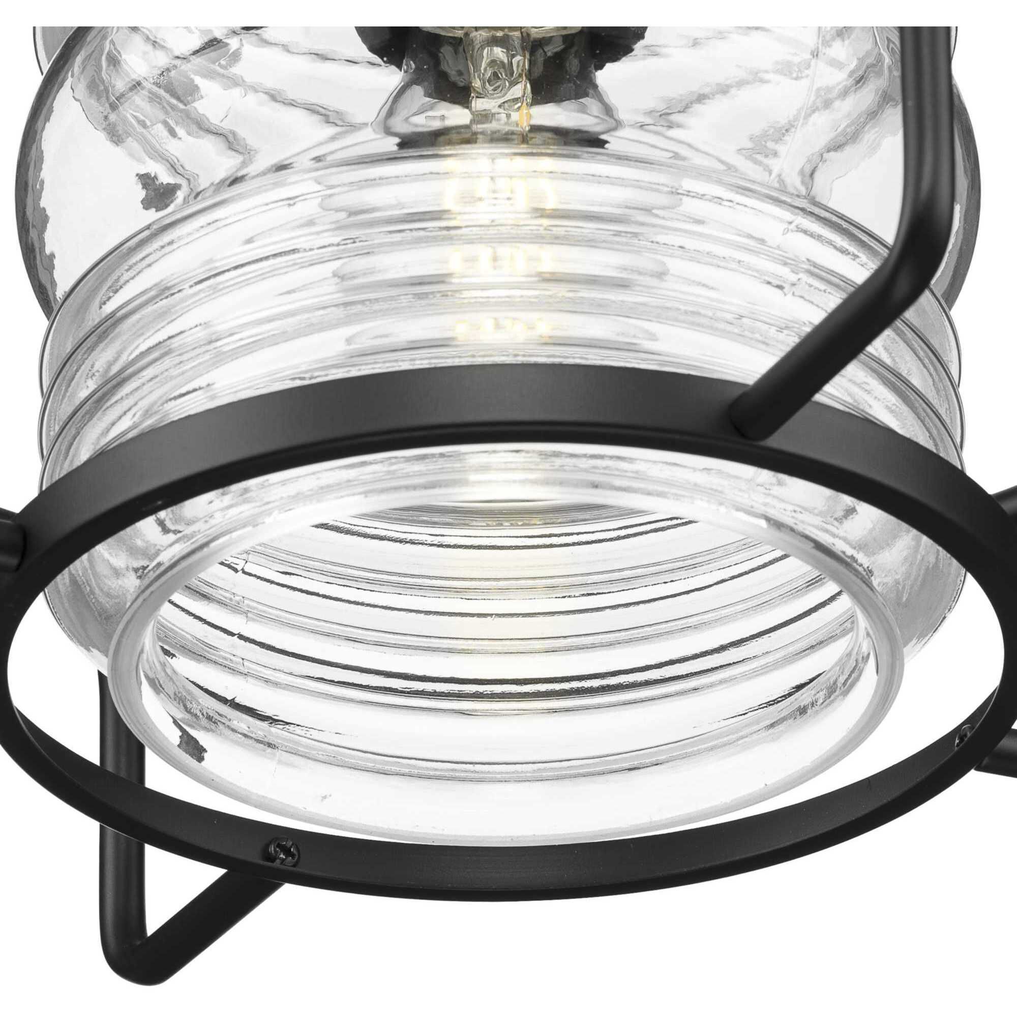 Keegan 1 Light 13 inch Matte Black Outdoor Hanging Lantern