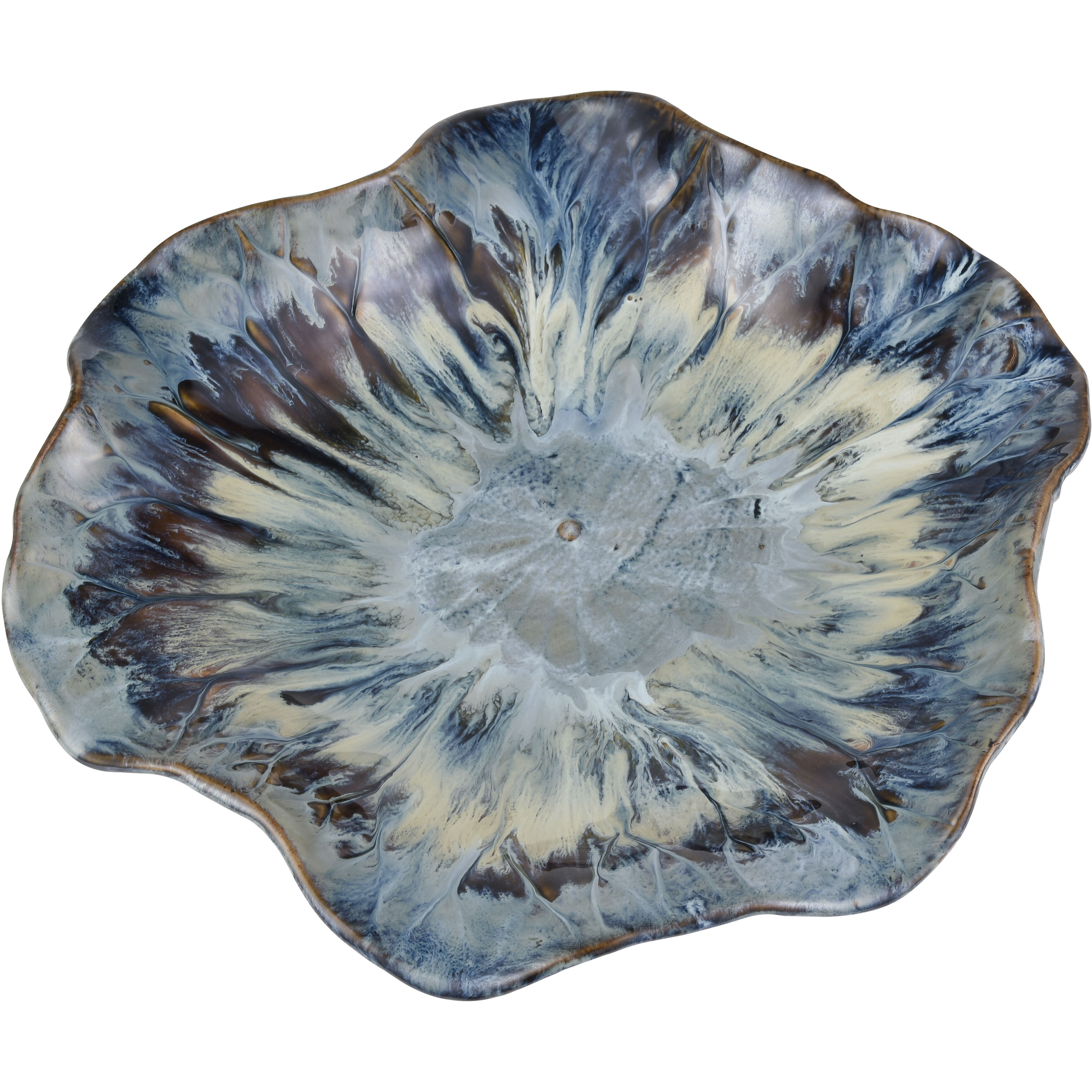 Mulry 15 X 15 inch Blue Reactive Charger