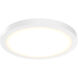Delta 1 Light 14 inch White Flushmount Ceiling Light