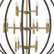 Euclid 16 Light 44 inch Spanish Bronze with Heirloom Brass Indoor Chandelier Ceiling Light