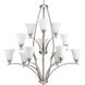 Joy 12 Light 38 inch Brushed Nickel Chandelier Ceiling Light