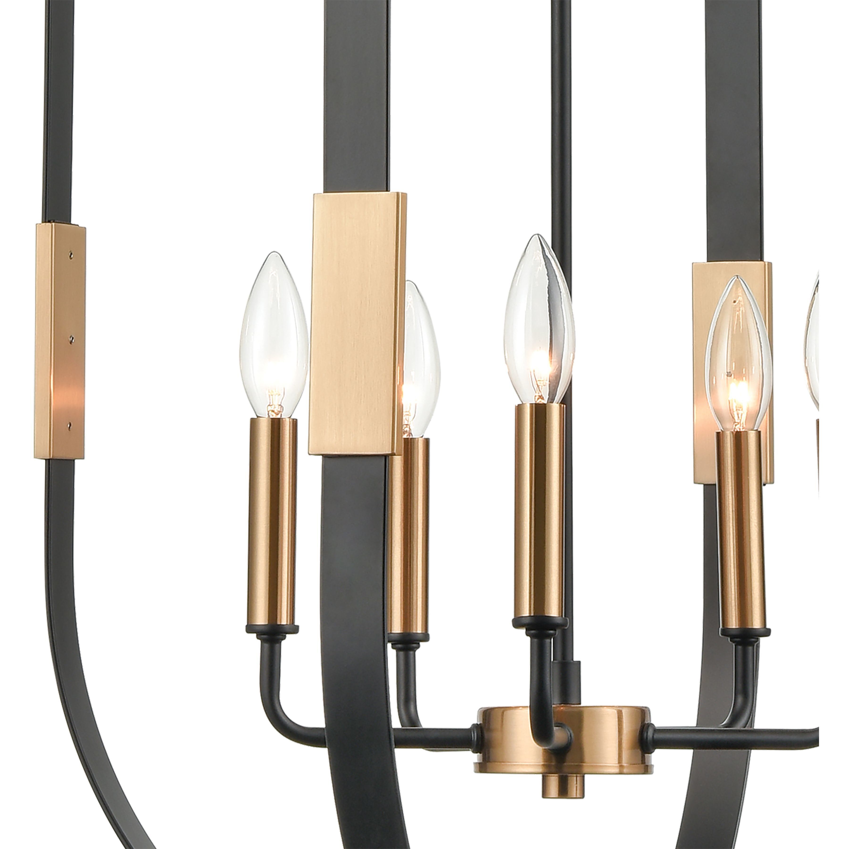 Heathrow 5 Light 20 inch Matte Black Chandelier Ceiling Light