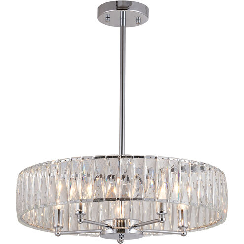 Canada 5 Light 22 inch Chrome Chandelier Ceiling Light