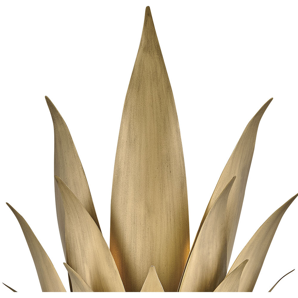 Agave Sconce Wall Light in Burnished Gold