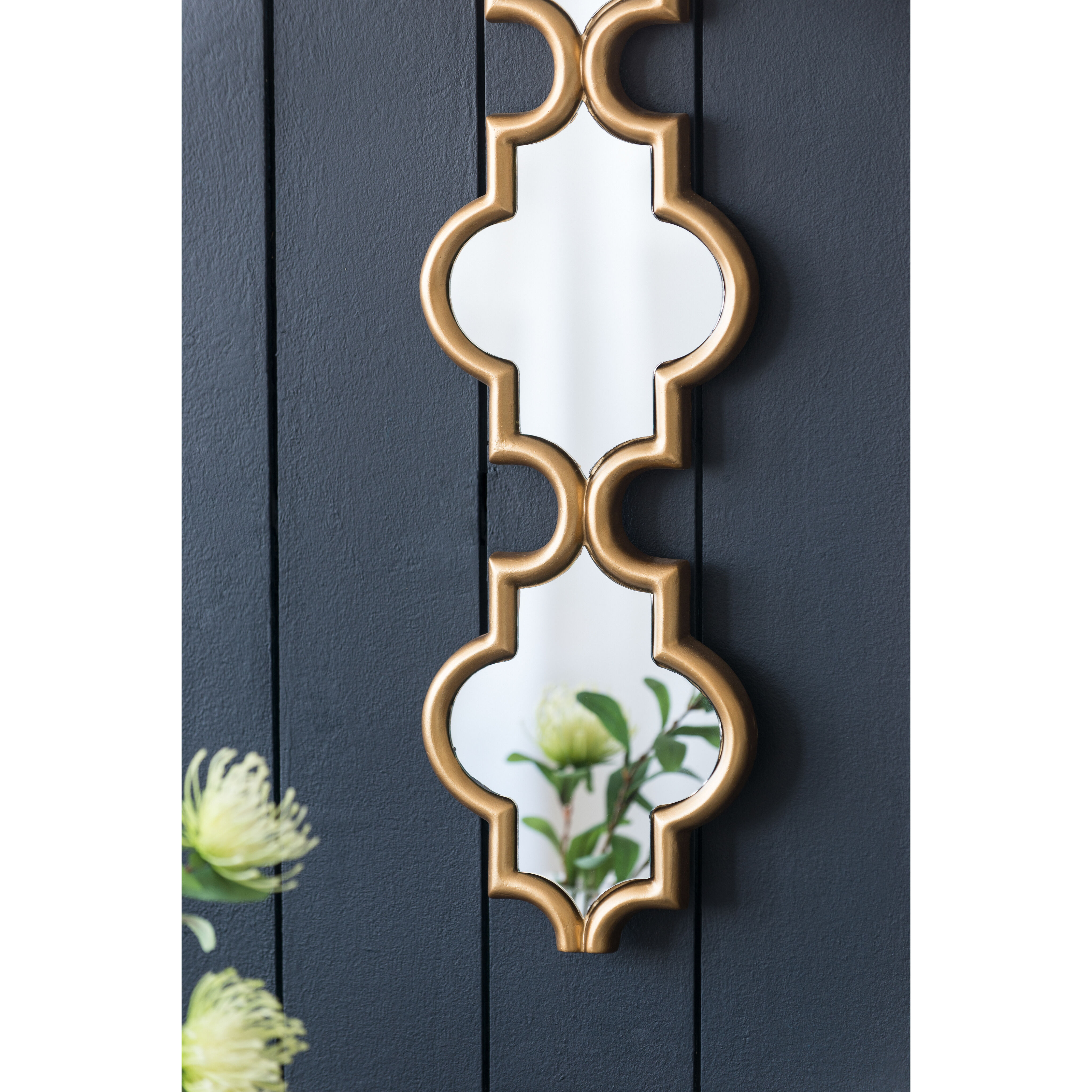 Madlyn 47 X 9.4 inch Gold Wall Mirror