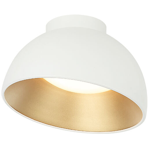 Zenith 1 Light 11.88 inch Matte White Flush Mount Ceiling Light