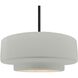 Radiance 1 Light 16.25 inch Matte Black and Matte White Pendant Ceiling Light
