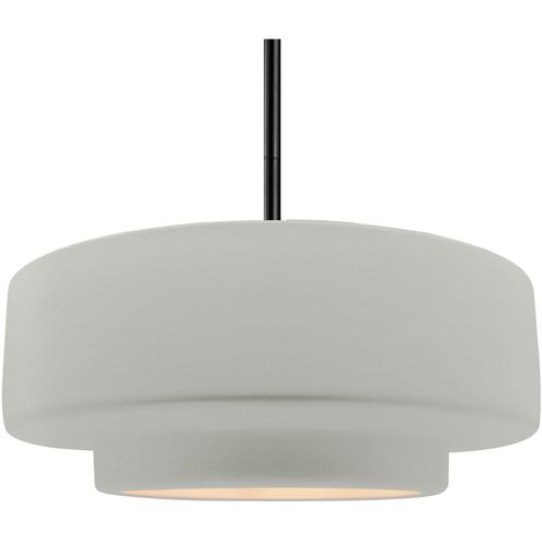 Radiance 1 Light 16.25 inch Matte Black and Matte White Pendant Ceiling Light