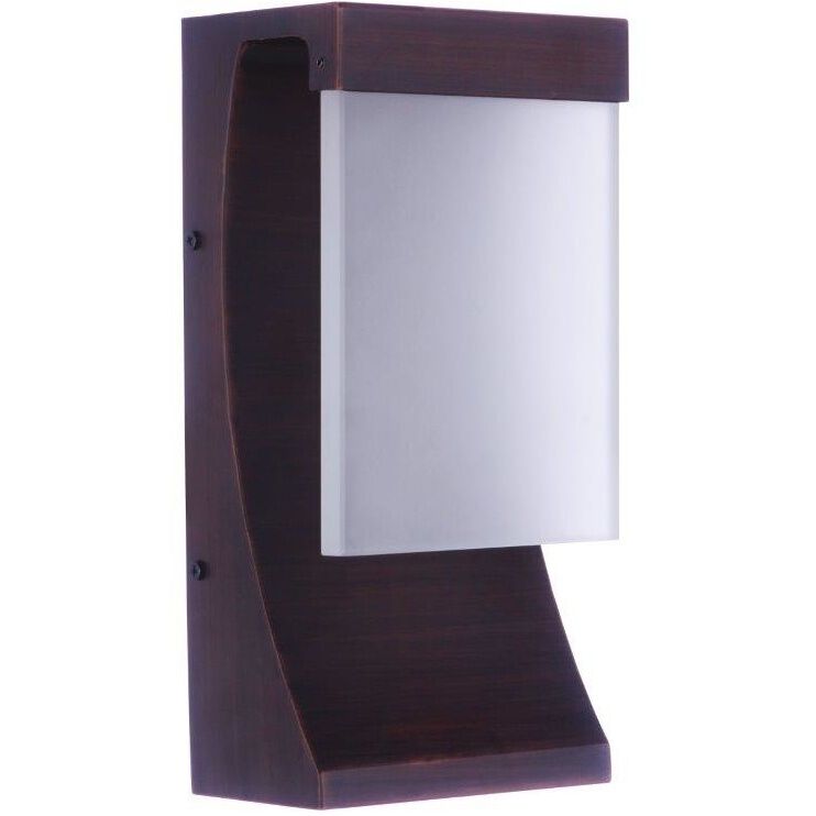 Vault LED 12 inch Aged Bronze Brushed Outdoor Wall Lantern