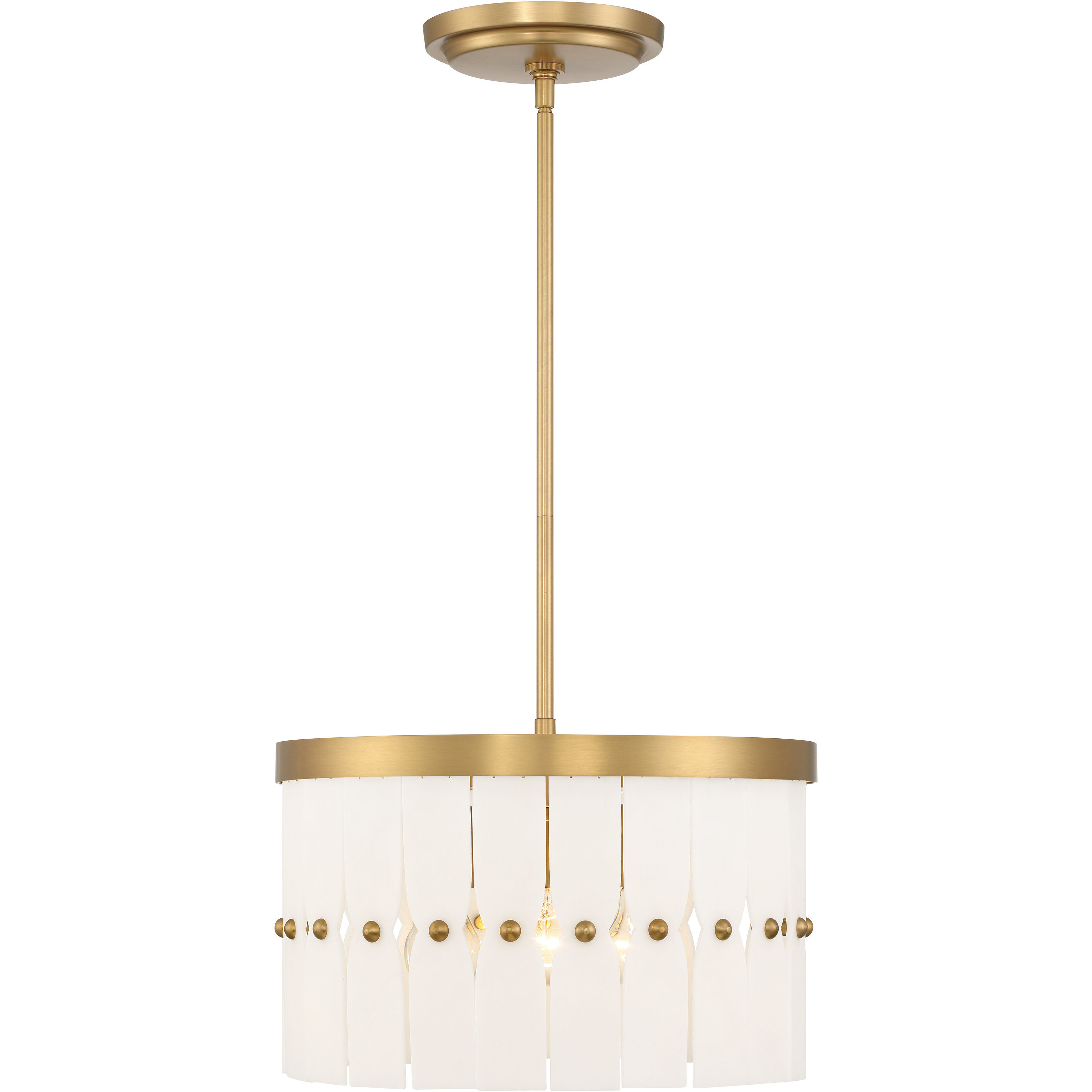 Coronelle 3 Light 16 inch Legacy Brass Convertible Semi-Flush Ceiling Light