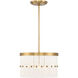 Coronelle 3 Light 16 inch Legacy Brass Convertible Semi-Flush Ceiling Light