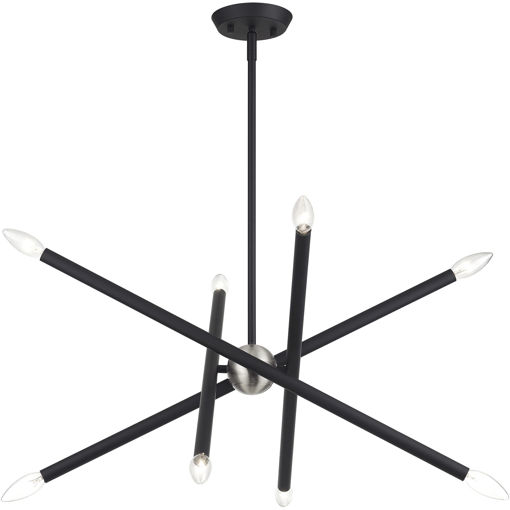Soho 8 Light 24 inch Black Chandelier Ceiling Light