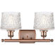 Ballston Niagra 2 Light 16 inch Antique Copper Bath Vanity Light Wall Light, Ballston
