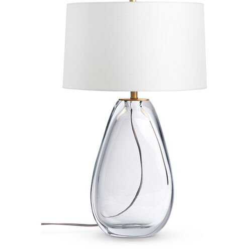 Gable 25 inch 150.00 watt Clear Table Lamp Portable Light