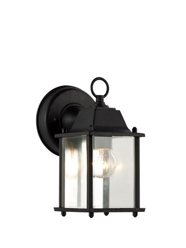 Patrician 1 Light 8 inch Black Outdoor Wall Lantern