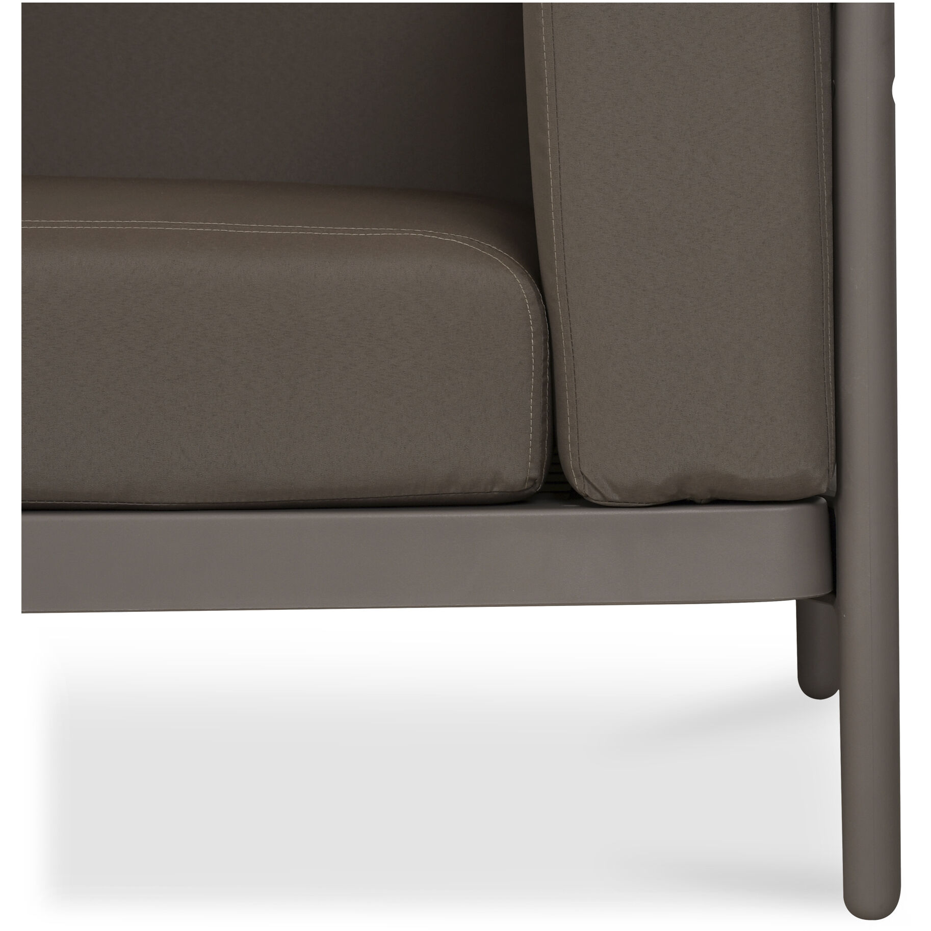 Suri Grey Outdoor Sofa, 2-Seat