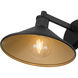 Vectra 1 Light 7 inch Powder Coated Black Outdoor Wall Sconce