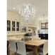 Edenbridge 6 Light 27 inch Polished Chrome Crystal Chandelier Ceiling Light