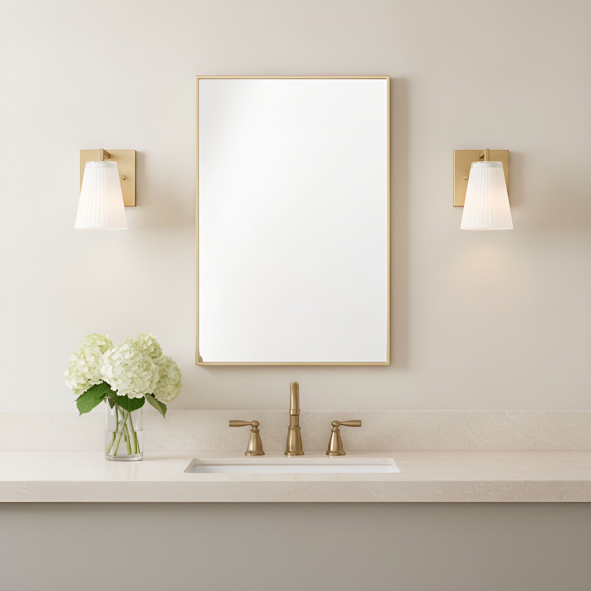 Upson 1 Light 5 inch Satin Brass Vanity Light Wall Light, Small