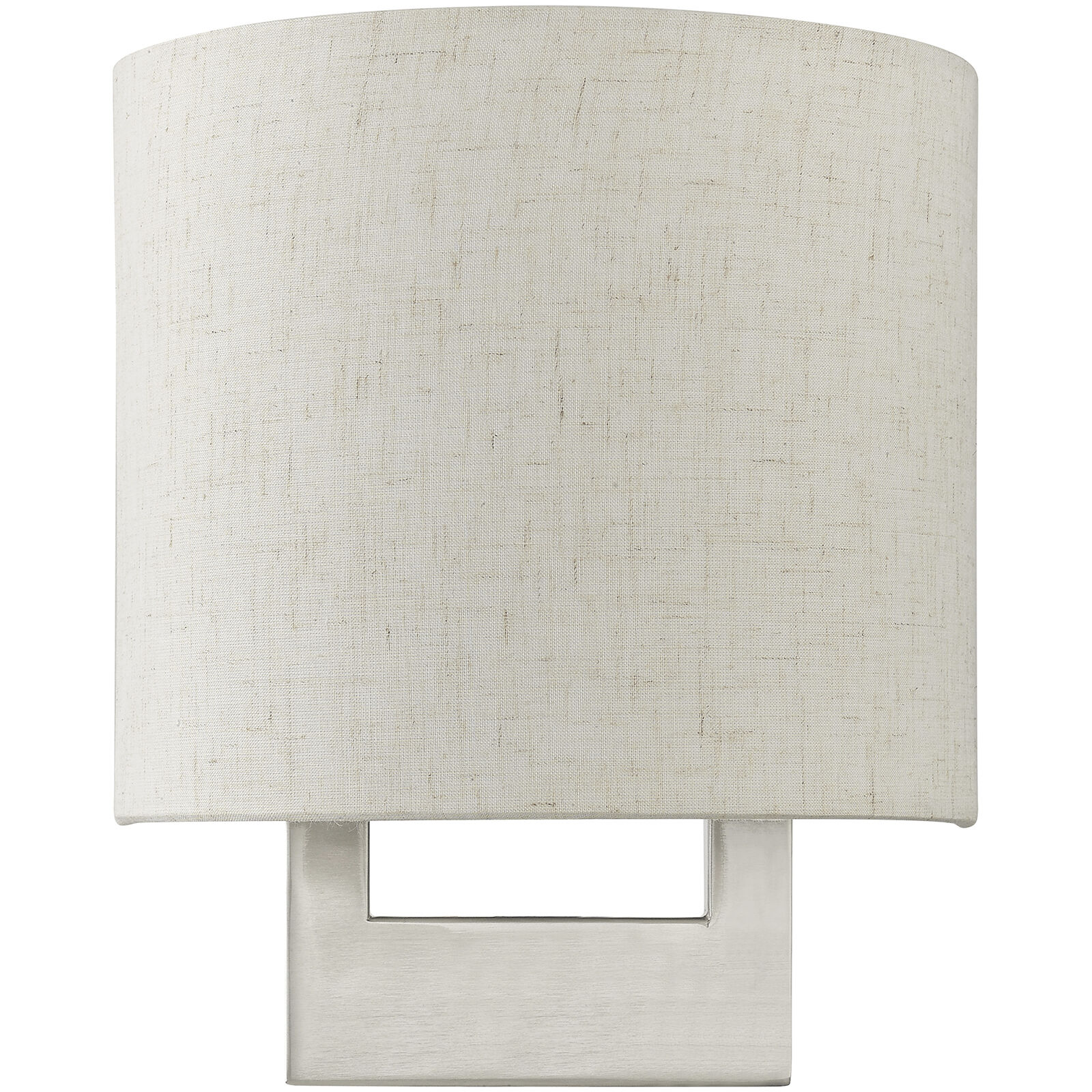 Petite 1 Light 8 inch Brushed Nickel ADA Wall Sconce Wall Light