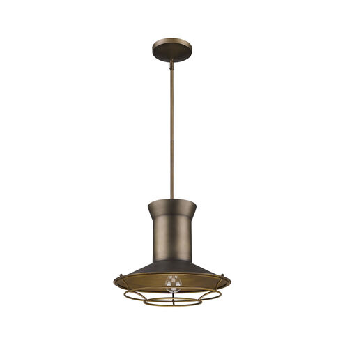 Newport 1 Light 16 inch Tin Coated Pendant Ceiling Light