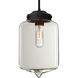 Olin 1 Light Black Cord Pendant Ceiling Light