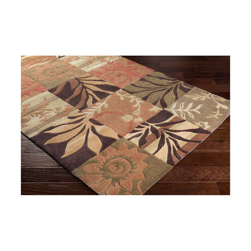 Cosmopolitan 156 X 108 inch Burnt Orange/Camel/Tan/Cream/Khaki/Dark Brown Rugs, Polyester