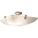 Clouds 6 Light 27 inch Brushed Nickel Semi-Flush Bowl Ceiling Light in Square Bowl, Incandescent