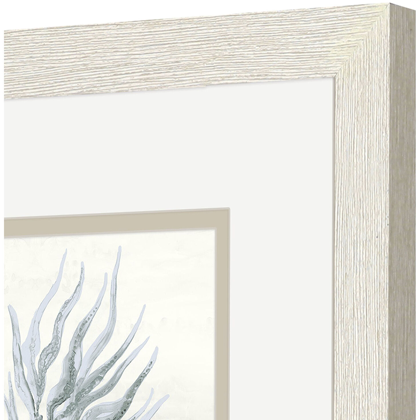 Waterside Blue and Beige Framed Art, Propac