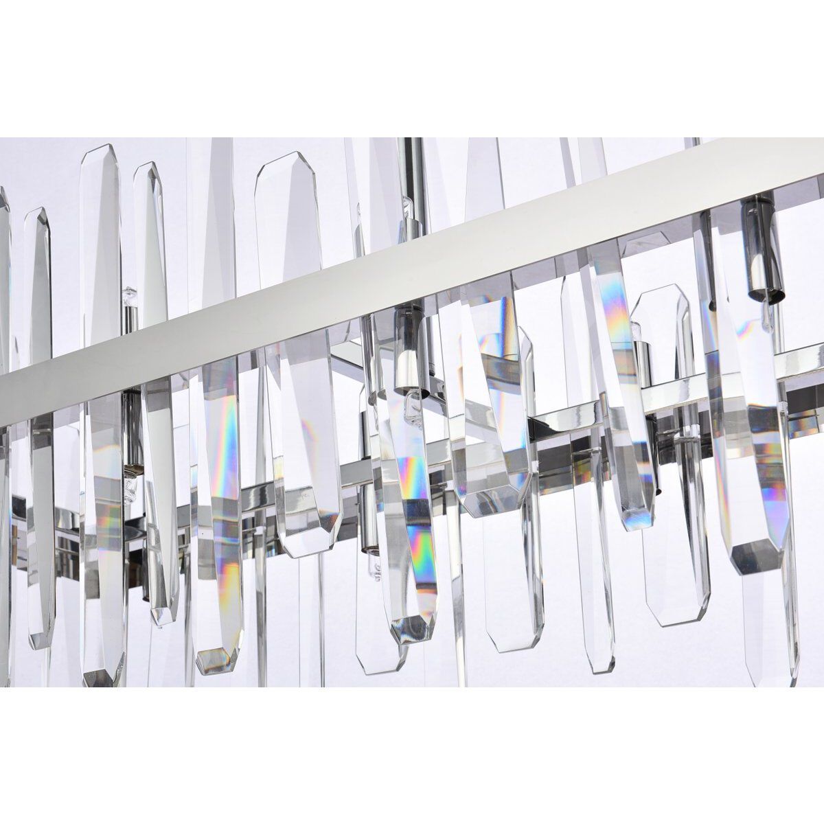 Serena 24 Light 42 inch Chrome Linear Chandelier Ceiling Light