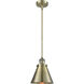 Franklin Restoration Appalachian 1 Light 8 inch Antique Brass Mini Pendant Ceiling Light in Incandescent, Franklin Restoration