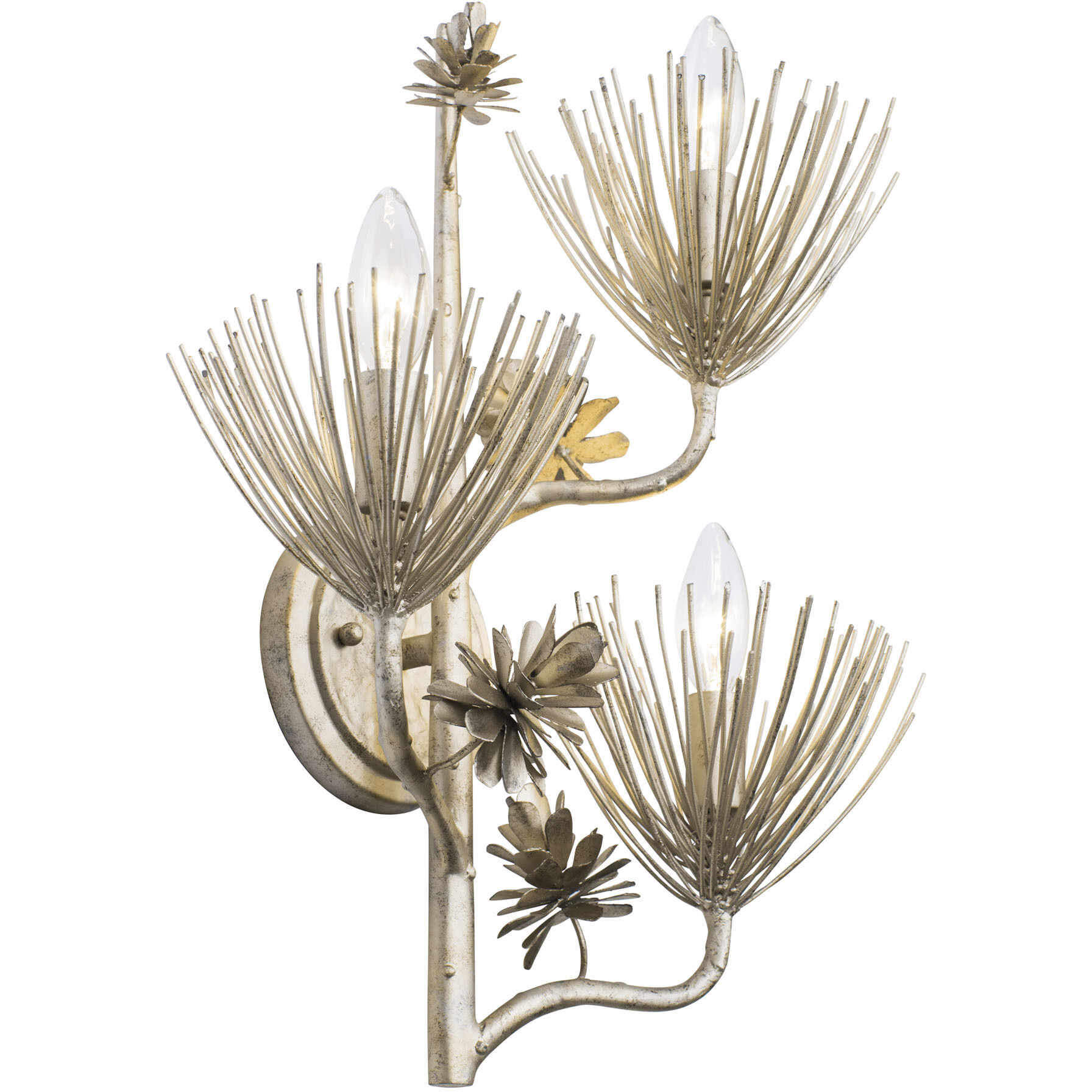 Pinion 3 Light 14 inch Zen Gold Wall Sconce Wall Light